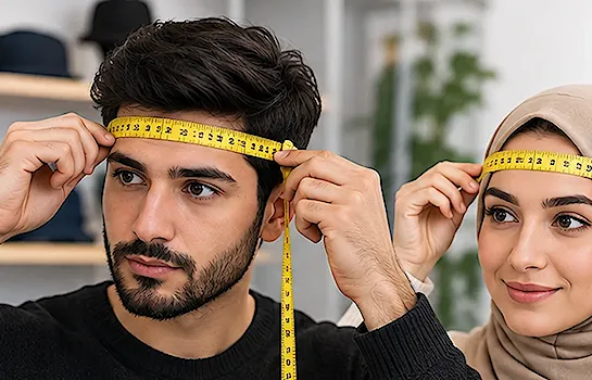 راهنمای کامل انتخاب سایز کلاه + روش دقیق اندازه گیری سایز سر برای خرید کلاه مردانه و زنانه