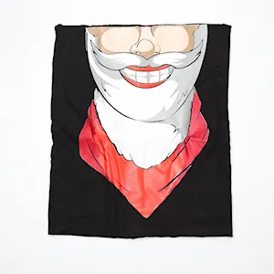 اسکارف پارچه ای داخل فوتر چاپی مرد ریش و سبیل سفید