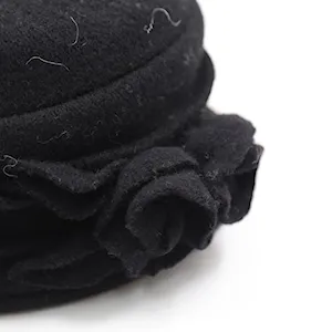 کلاه باکت بافت کلوش مرینو دبل رز
