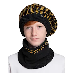 ست کلاه و شال گردنی بافت سام کد 438