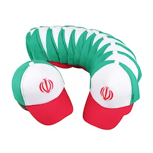 کلاه بیسبالی کتان طرح پرچم ایران