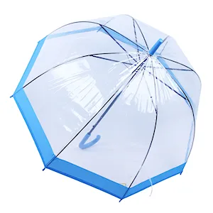 چتر شفاف روبان آبی